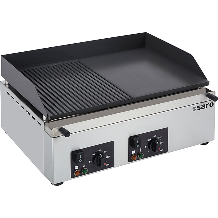 SARO Electrische grillplaat (gegroefd+glad)  GPK 610