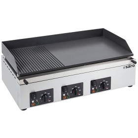 SARO Electrische grillplaat (gegroefd+glad)  GPK 810