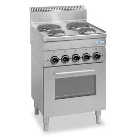 SARO elektrisch fornuis 4zones+grill+heteluchtoven,E4F6