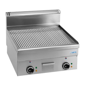 SARO Elektrische Grillplaat Geribbeld, 600x600, EFT66R