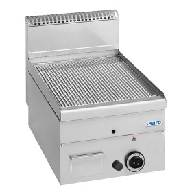SARO Gas Grillplaat Geribbeld, 400x600,GFT46R