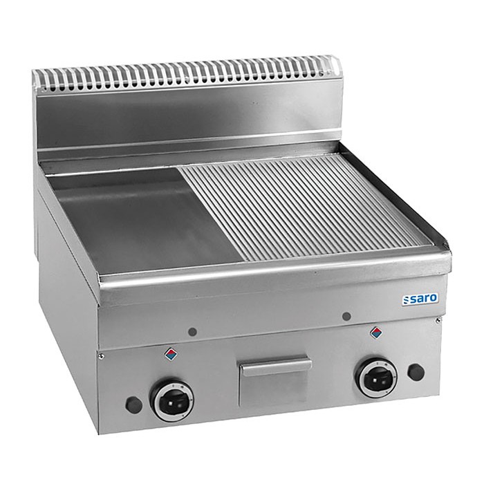 SARO Gas Grill Plate 1/2 Smooth 1/2 Ribbed,GFT66LR