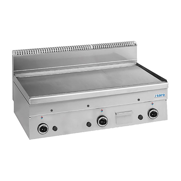 SARO Gas Grillplaat Glad Tafel 1000x600  GFT106L