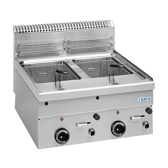 SARO Gasfrituurpan 8+8 L Tafelmodel 600 Line Model GF66