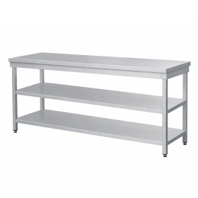 ADM RVS Werktafel 1000mm breed - 700mm diep met dubele bodemschap