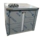 ADM RVS Wandkast met Klapdeur - L800 x D700 x H850 mm