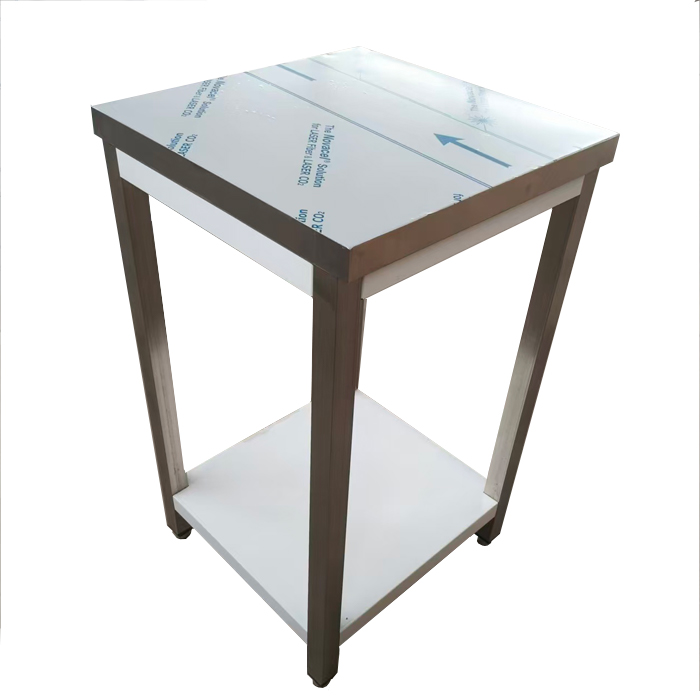 ADM RVS Werktafel 700mm breed - 700mm diep met bodemschap